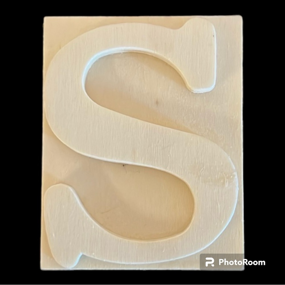 NWOT | Letter Block | Wood | S